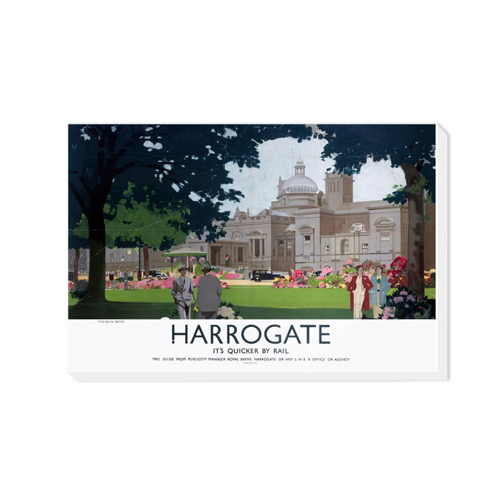 Harrogate, It's Quicker By Rail - Canvas