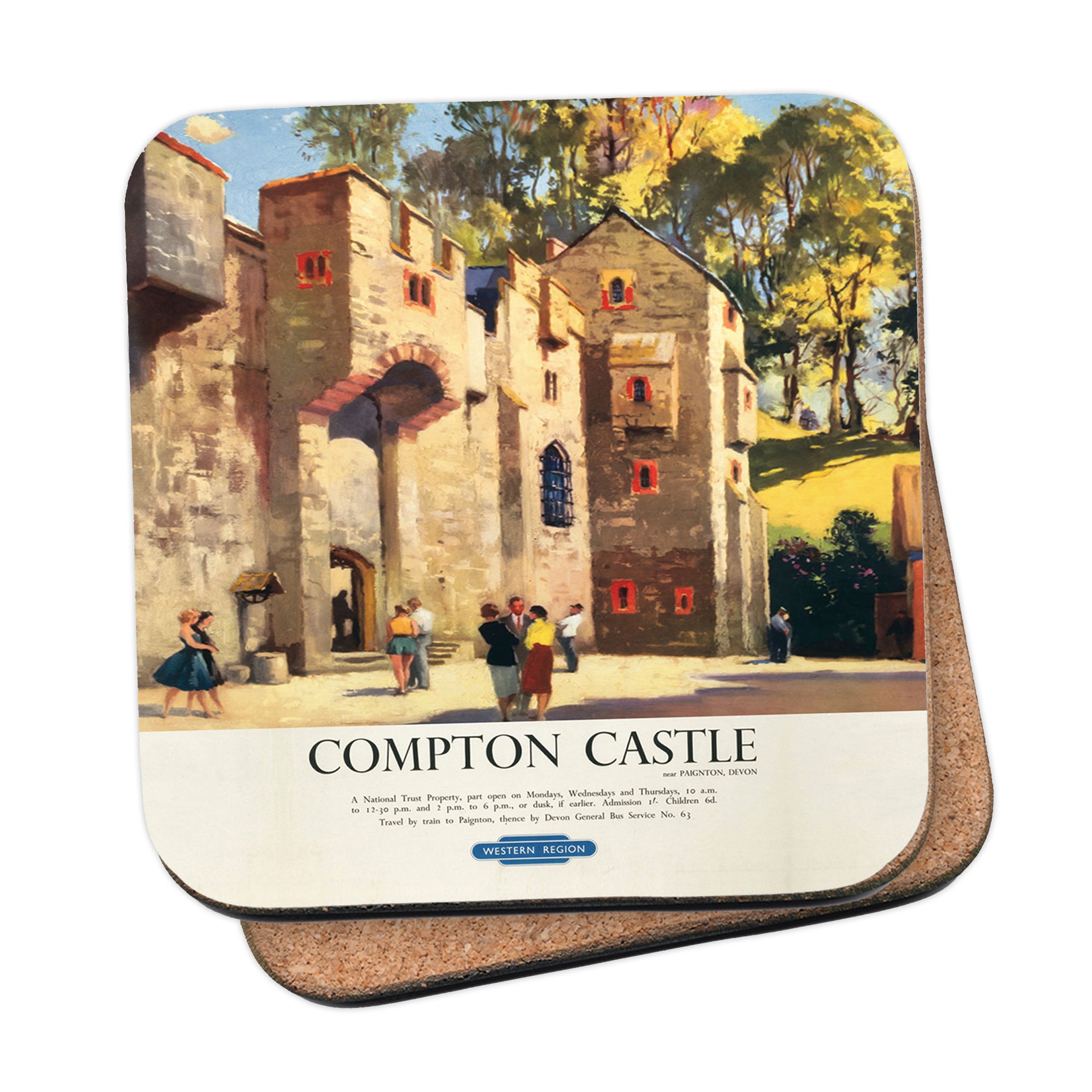 Compoton Castle Compton Castle Coaster – Love Your Location