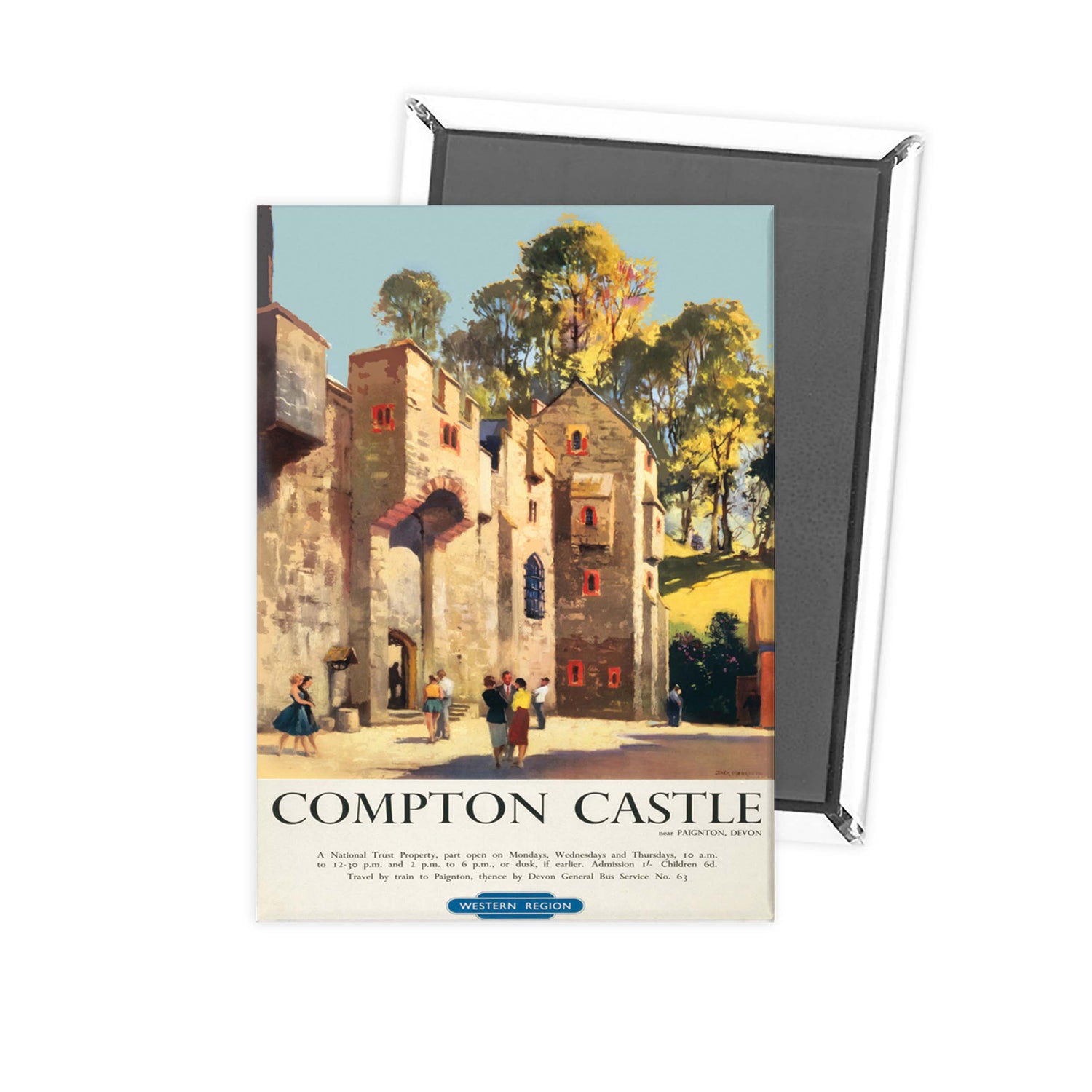 Compton castle Fridge Magnet
