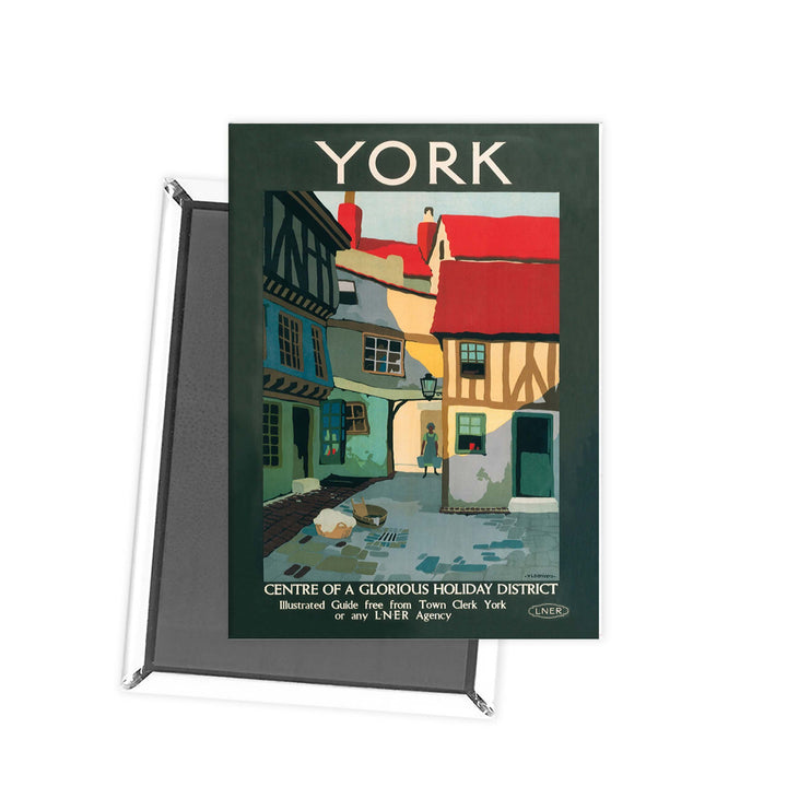 York, centre of glorious holiday Fridge Magnet