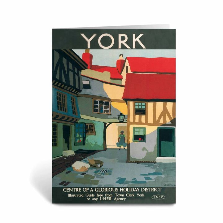 York, Centre of Glorious Holiday Greeting Card