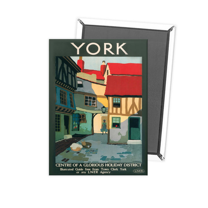 York, centre of glorious holiday Fridge Magnet