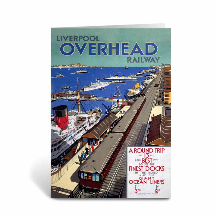Liverpool Overhead Railway Greeting Card