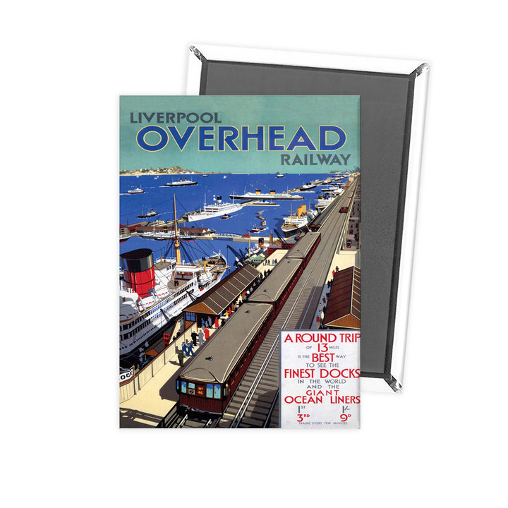 Liverpool overhead railways Fridge Magnet
