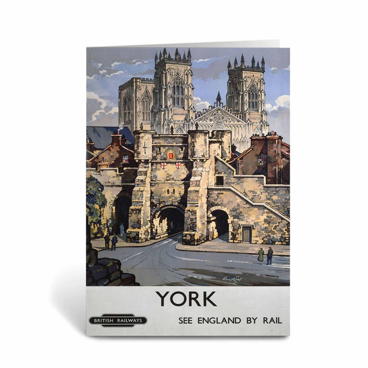 York, See England By Rail Greeting Card