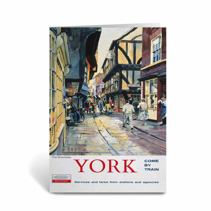 York, Come by Train Greeting Card