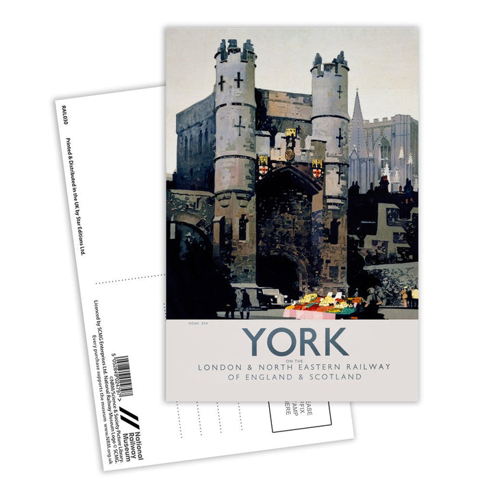 York, Monk Bar Postcard Pack of 8