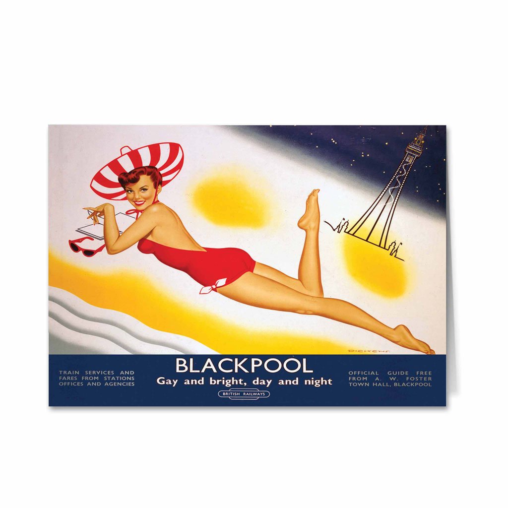 Blackpool, Gay and Bright Greeting Card