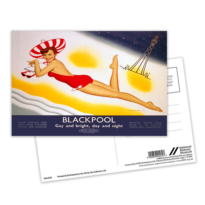 Blackpool, Gay and Bright Postcard Pack of 8
