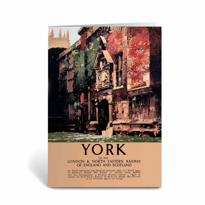 York on the London and North Eastern Railway Greeting Card
