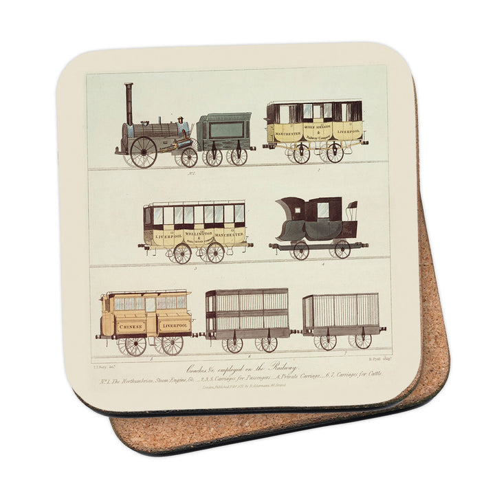 Coaches employed on the Railway - Drawing Coaster
