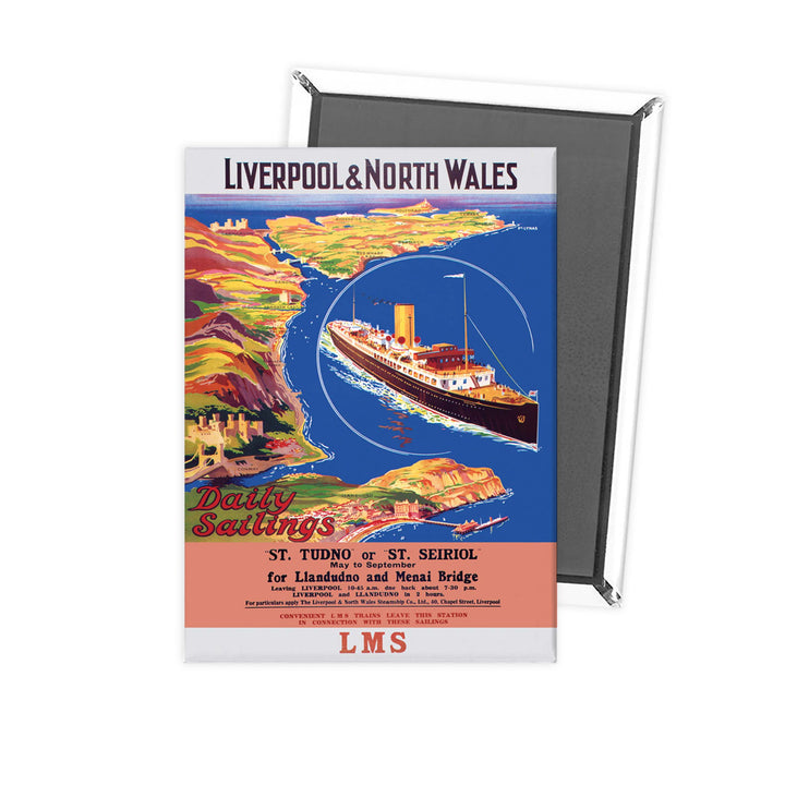 Liverpool and North Wales Fridge Magnet