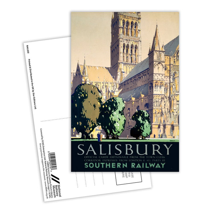 Salisbury Cathedral Postcard Pack of 8