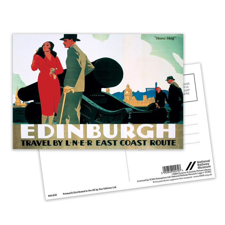 Edinburgh Couple by Cannon Postcard Pack of 8