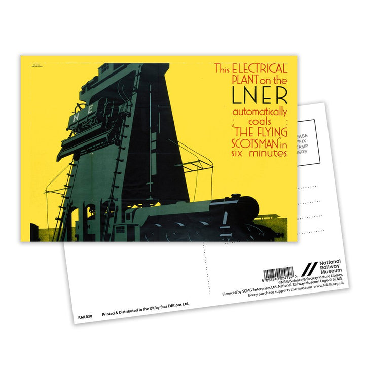 Electrical Plant coals The Flying Scotsman Postcard Pack of 8
