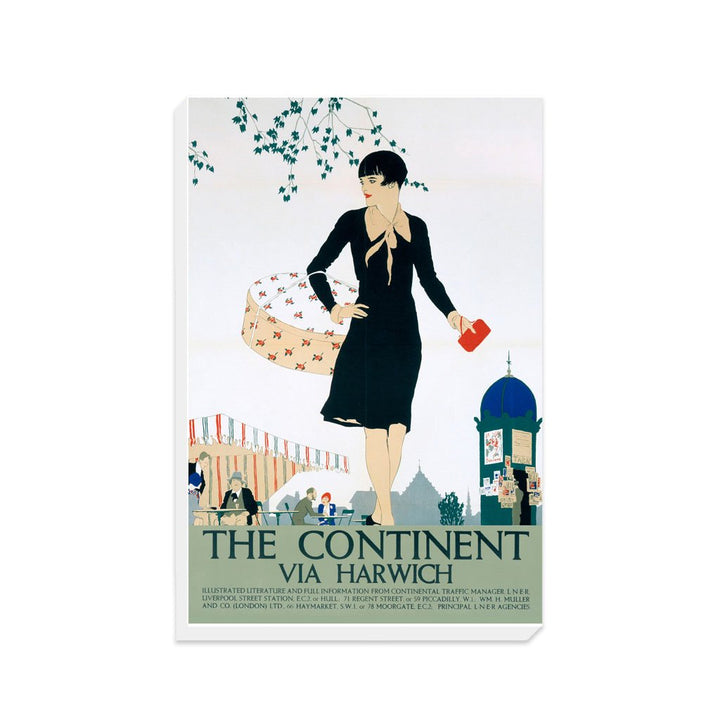 The Continent via Harwich - Canvas
