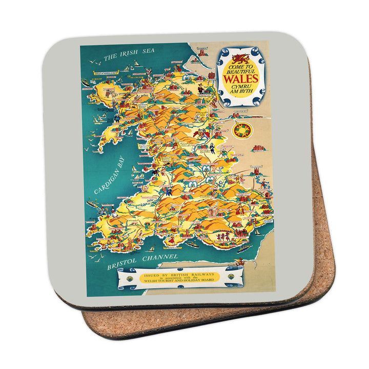 Come to Beautiful Wales Coaster