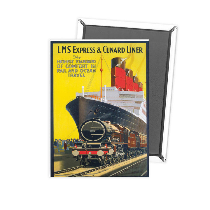 LMS express and Cunard liner Fridge Magnet