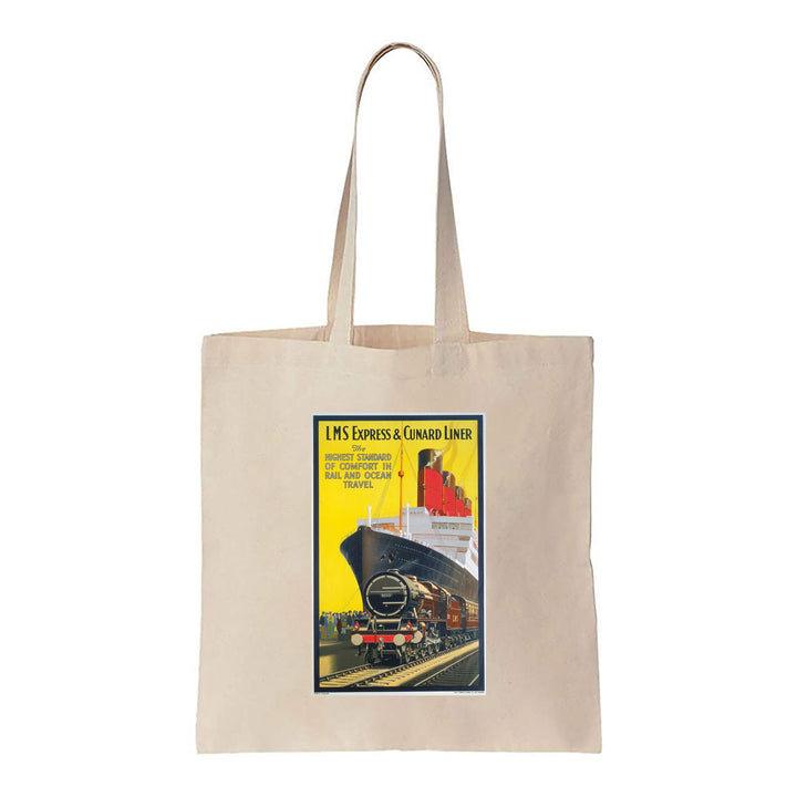 LMS Express and Cunard Liner - Canvas Tote Bag