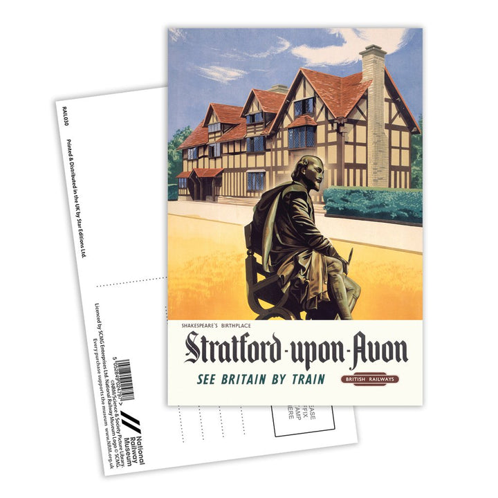 Stratford-upon-Avon, Shakespeare's Birthplace Postcard Pack of 8