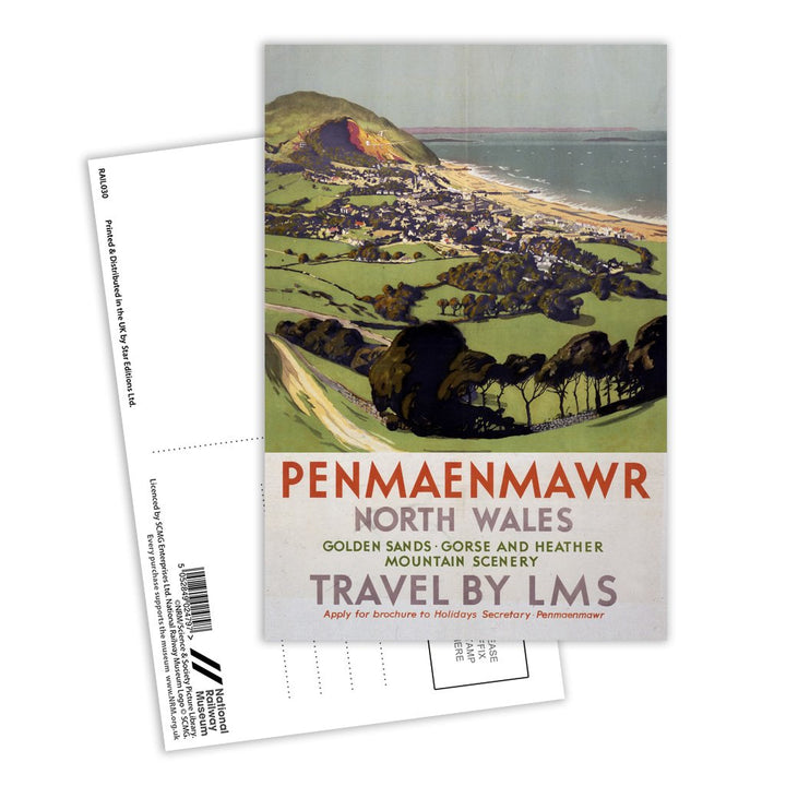 Penmaenmawr, North Wales Postcard Pack of 8