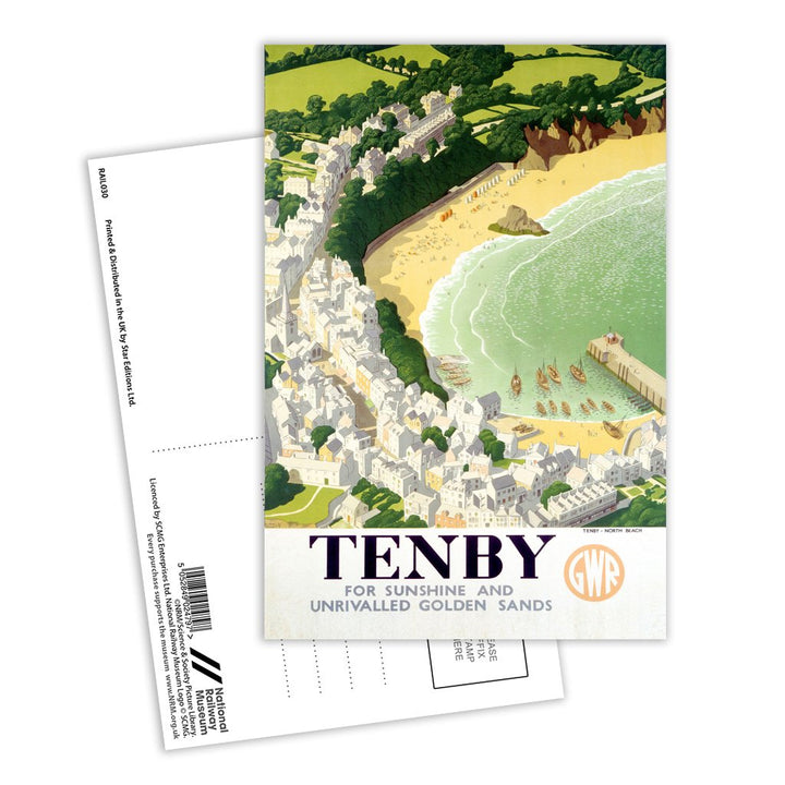 Tenby, for Sunshire Postcard Pack of 8