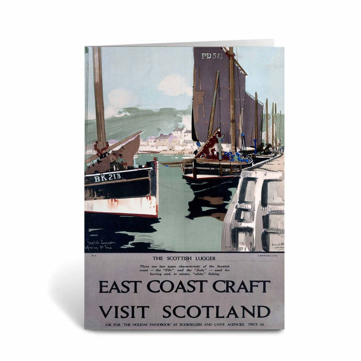 East Coast Craft - Visit Scotland Greeting Card