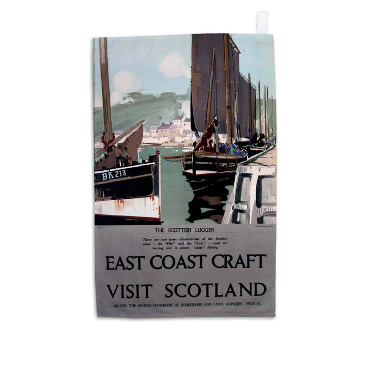 East Coast Craft - Visit Scotland - Tea Towel