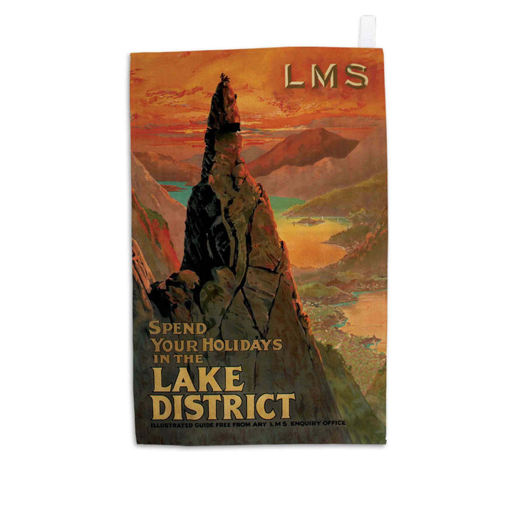 Spend Your Holidays in the Lake District - Tea Towel