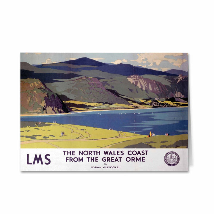 The North Wales Coast from The Great Orme Greeting Card