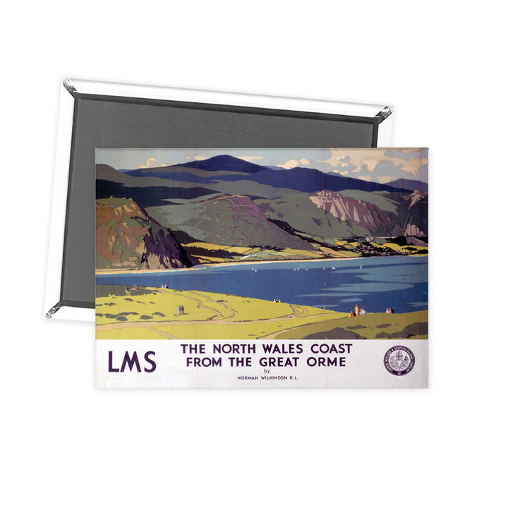 The north Wales coast Fridge Magnet