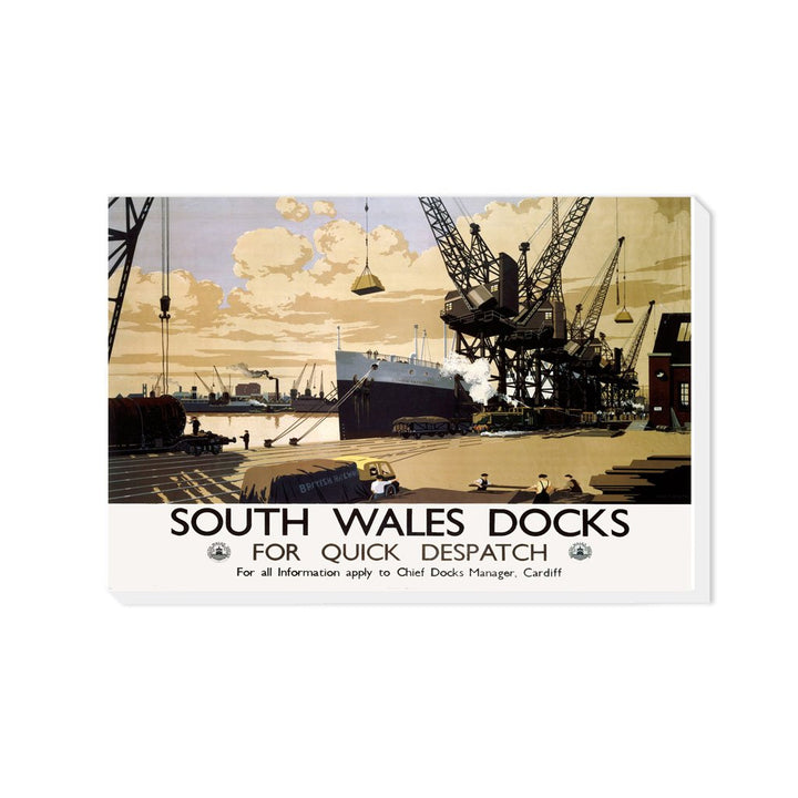 South Wales Docks for Quick Despatch - Canvas