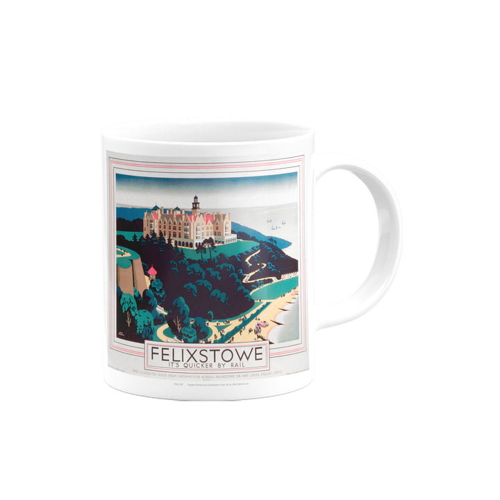 Felixstowe, It's Quicker By Rail Mug