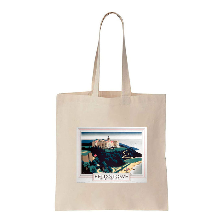 Felixstowe, It's Quicker By Rail - Canvas Tote Bag