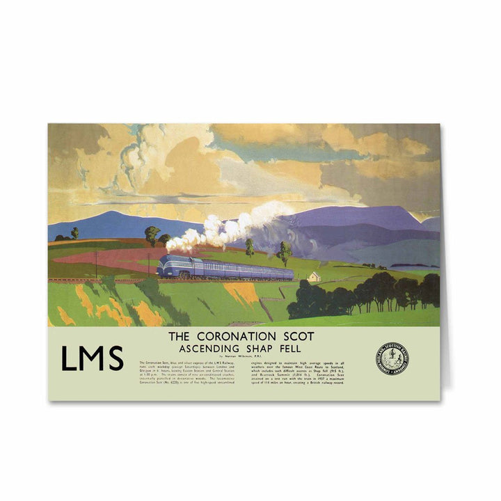 The Coronation Scot Ascending Shap Fell Greeting Card