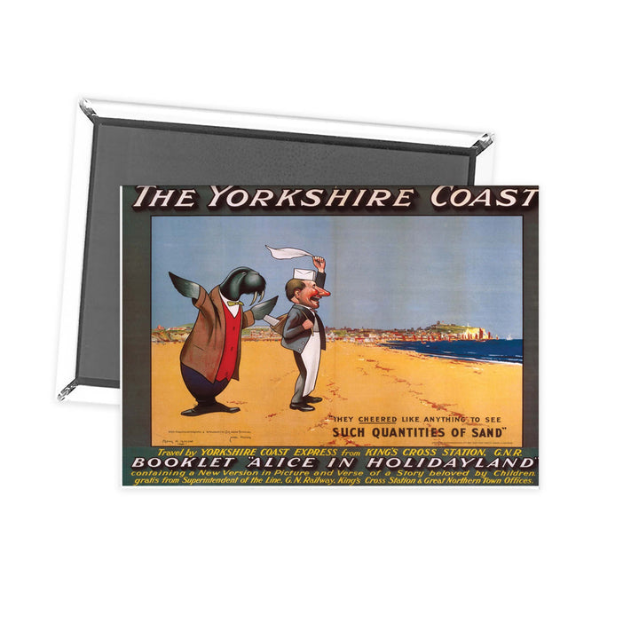 The Yorkshire coast Fridge Magnet