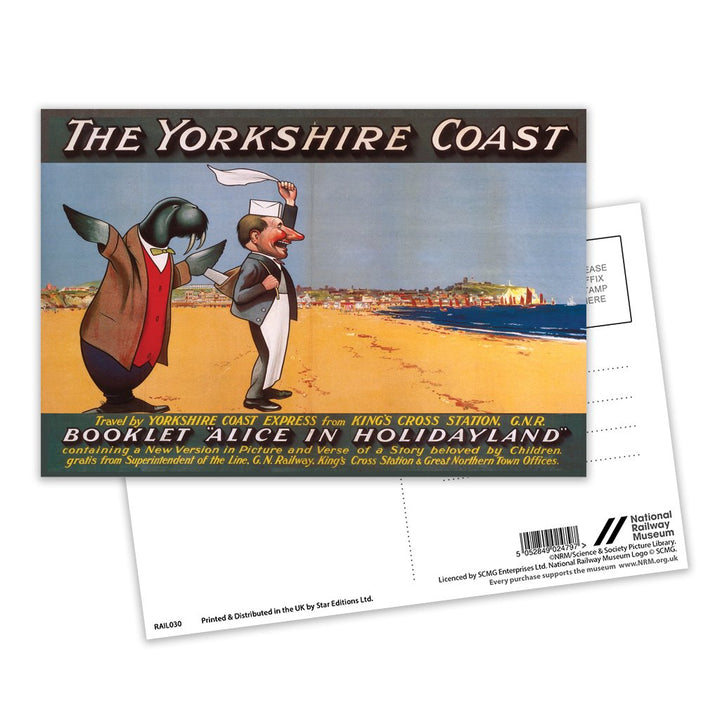 The Yorkshire Coast Postcard Pack of 8