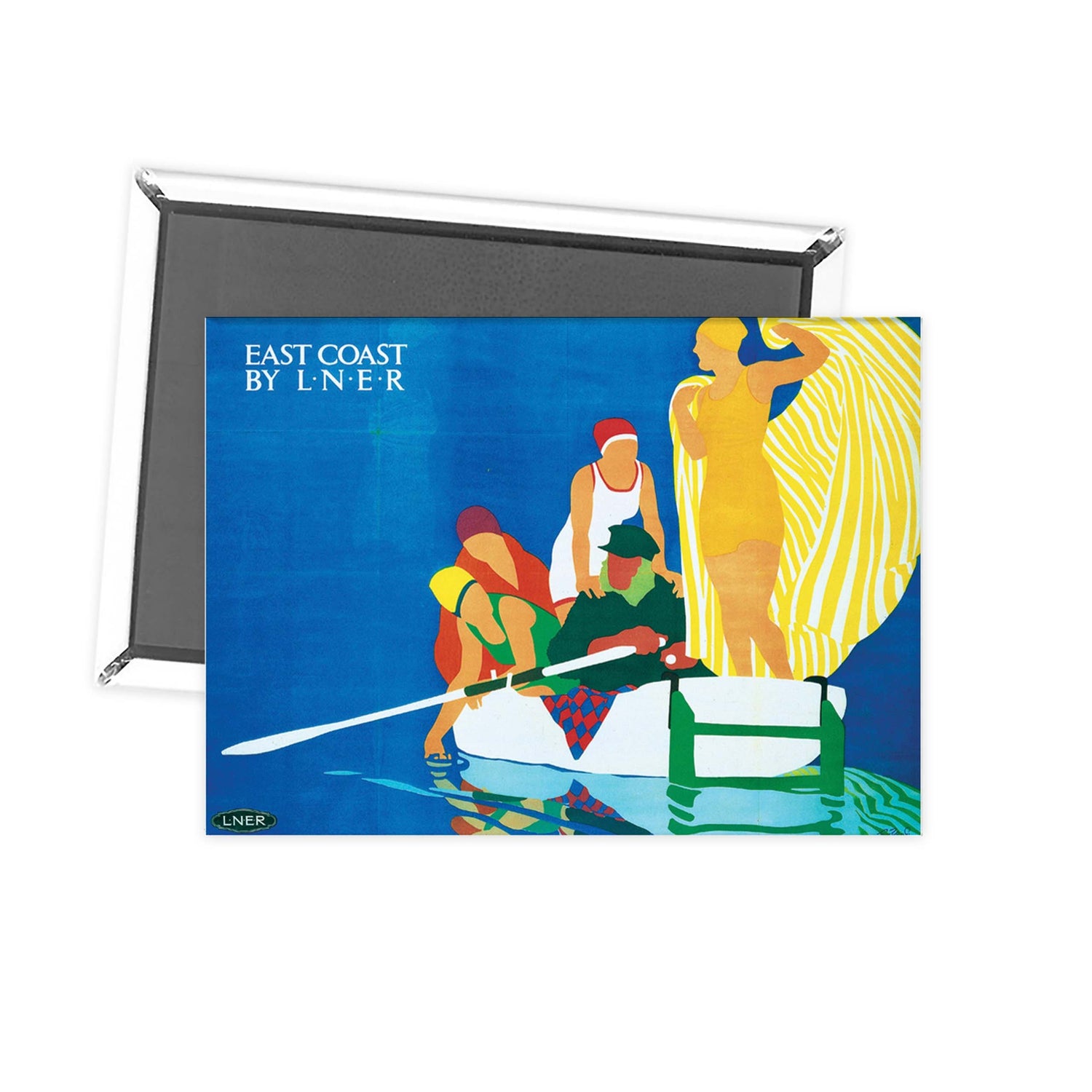 East coast by liner - RAIL366 Fridge Magnet