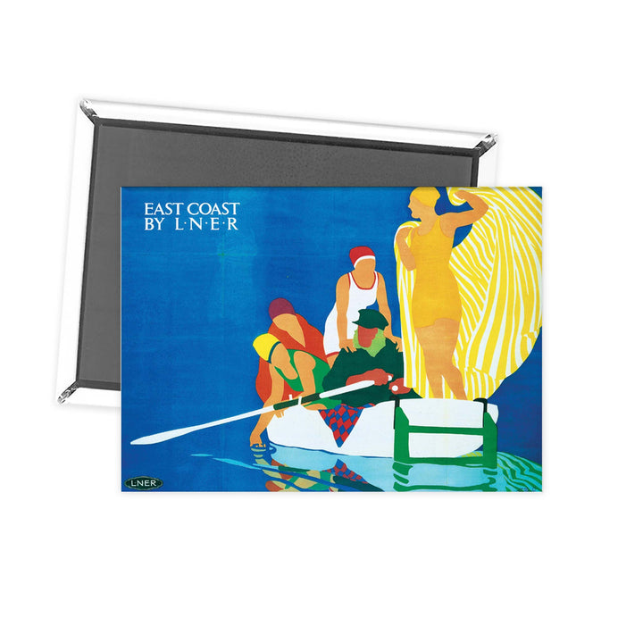 East coast by liner - RAIL366 Fridge Magnet