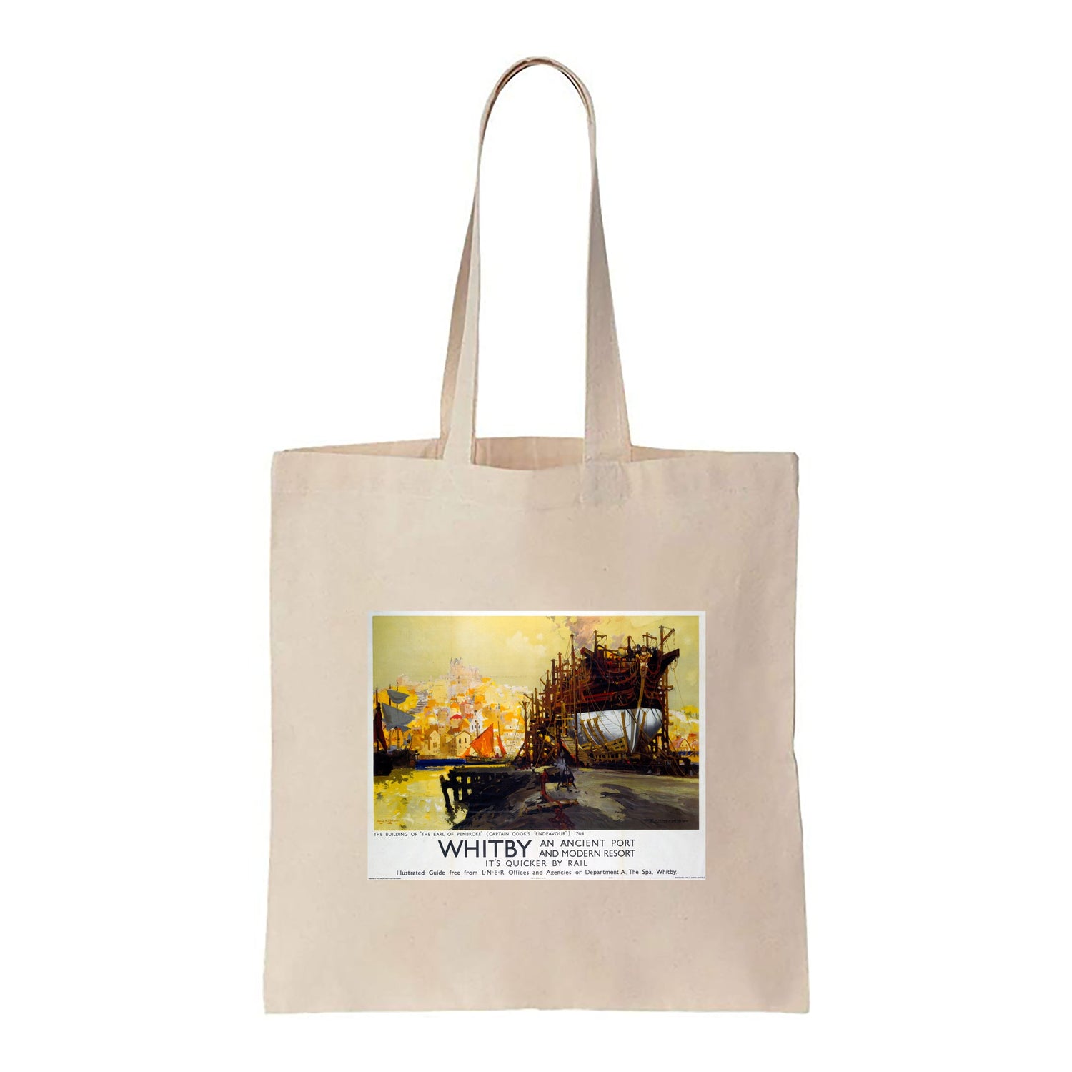 Whitby, Ancient Port and Modern Resort - Canvas Tote Bag