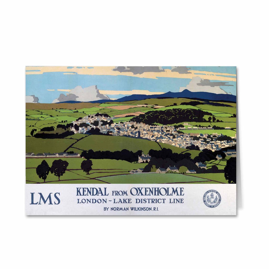 Kendal from Oxenholme Greeting Card