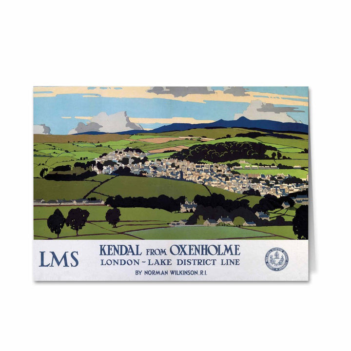 Kendal from Oxenholme Greeting Card