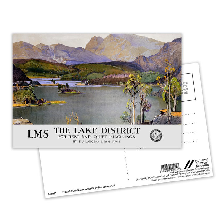 The Lake District - for Rest and Quiet Imaginings Postcard Pack of 8