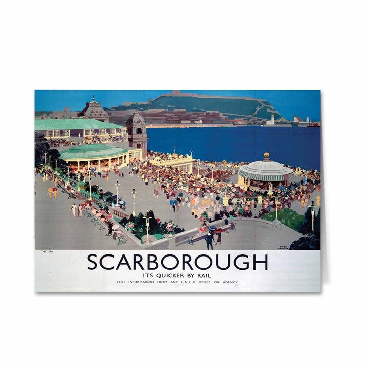 Scarborough, It's Quicker By Rail Greeting Card