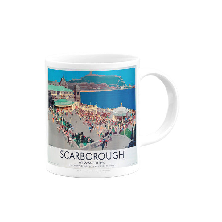 Scarborough, It's Quicker By Rail Mug