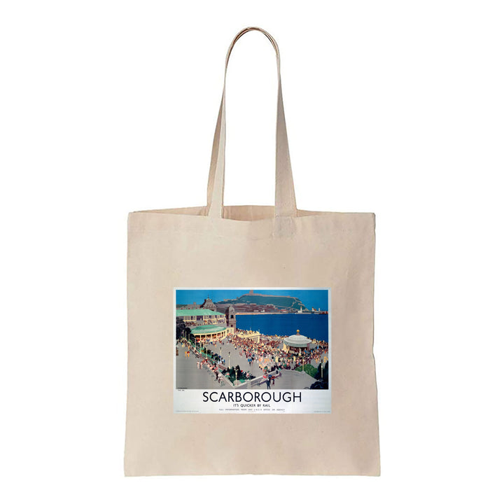 Scarborough, It's Quicker By Rail - Canvas Tote Bag