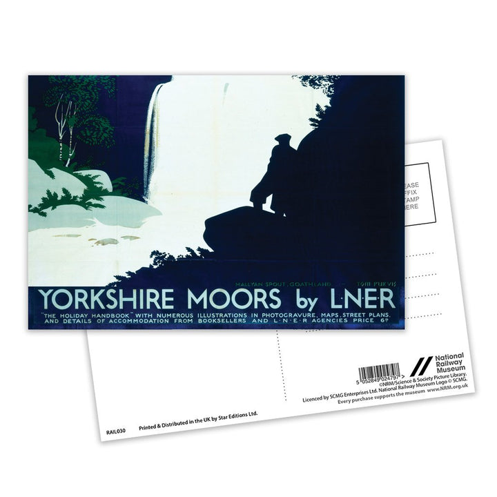 Yorkshire Moors by LNER Postcard Pack of 8
