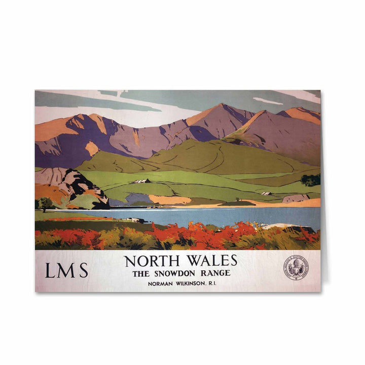 North Wales, The Snowdon Range Greeting Card