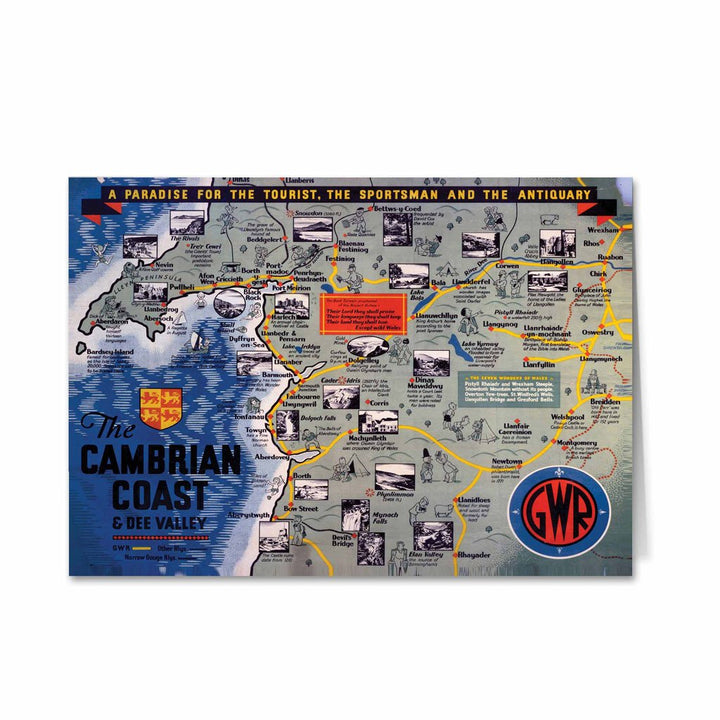 The Cambrian Coast and Dee Valley Greeting Card