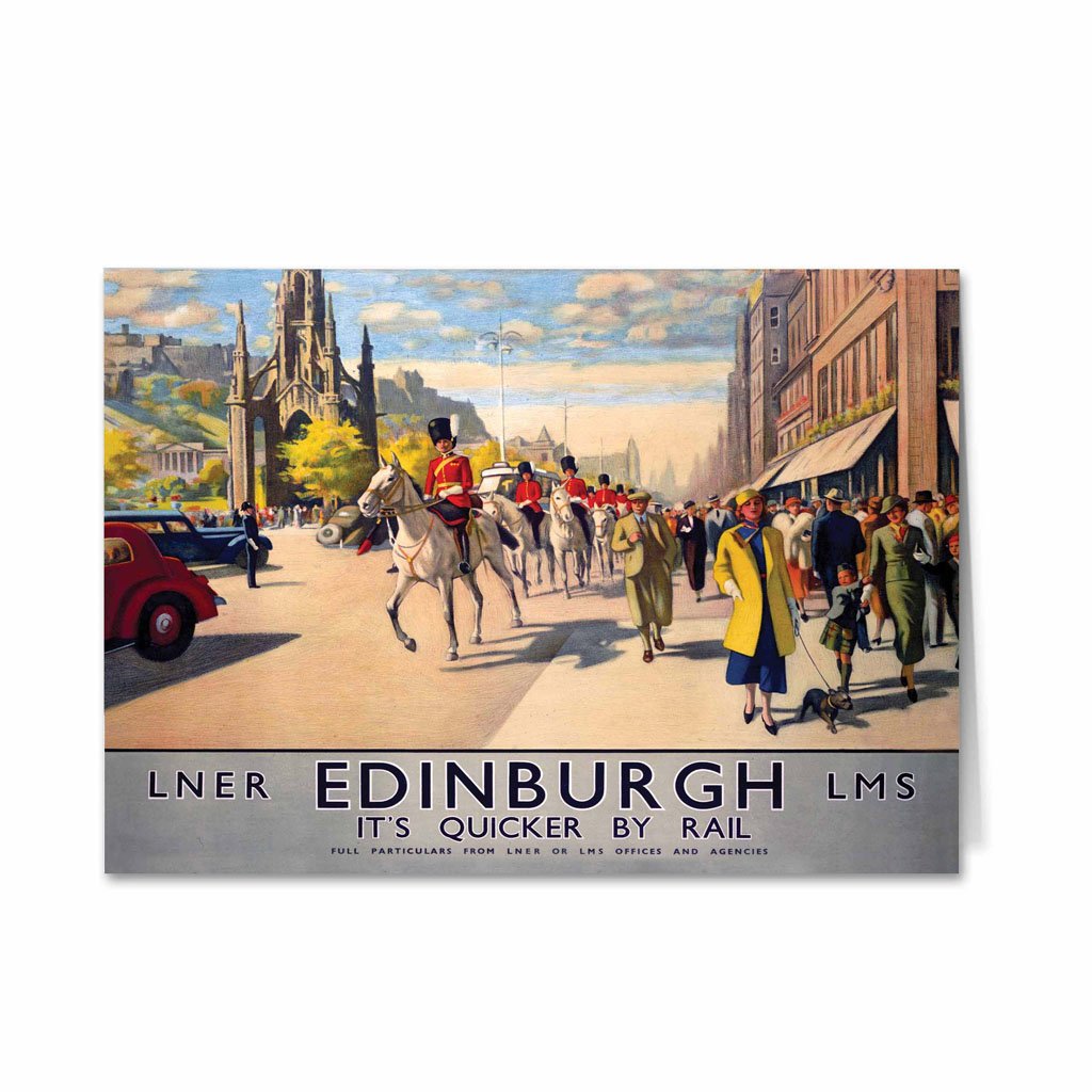 Edinburgh by rail Greeting Card